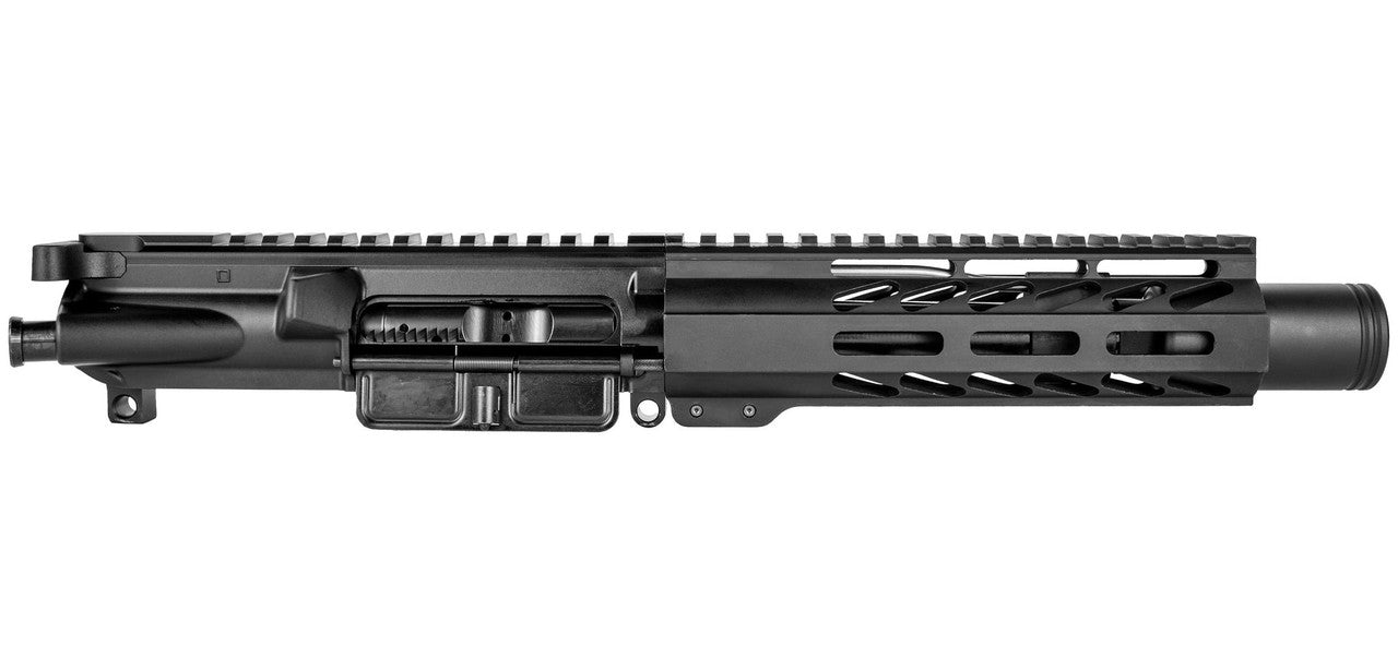 BG Complete 6" 300 BLK Upper Receiver - Black | Flash Can | 7" Slant Cut M-LOK | With BCG & CH