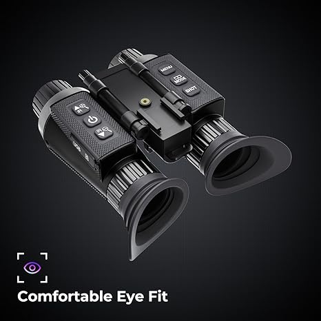 GOYOJO 4K Head-Mounted Night Vision Goggles & Binoculars – Infrared NVG with 4 Color Vision, Manual Focus & 8X Digital Zoom for Hunting, Camping, and Outdoor Surveillance