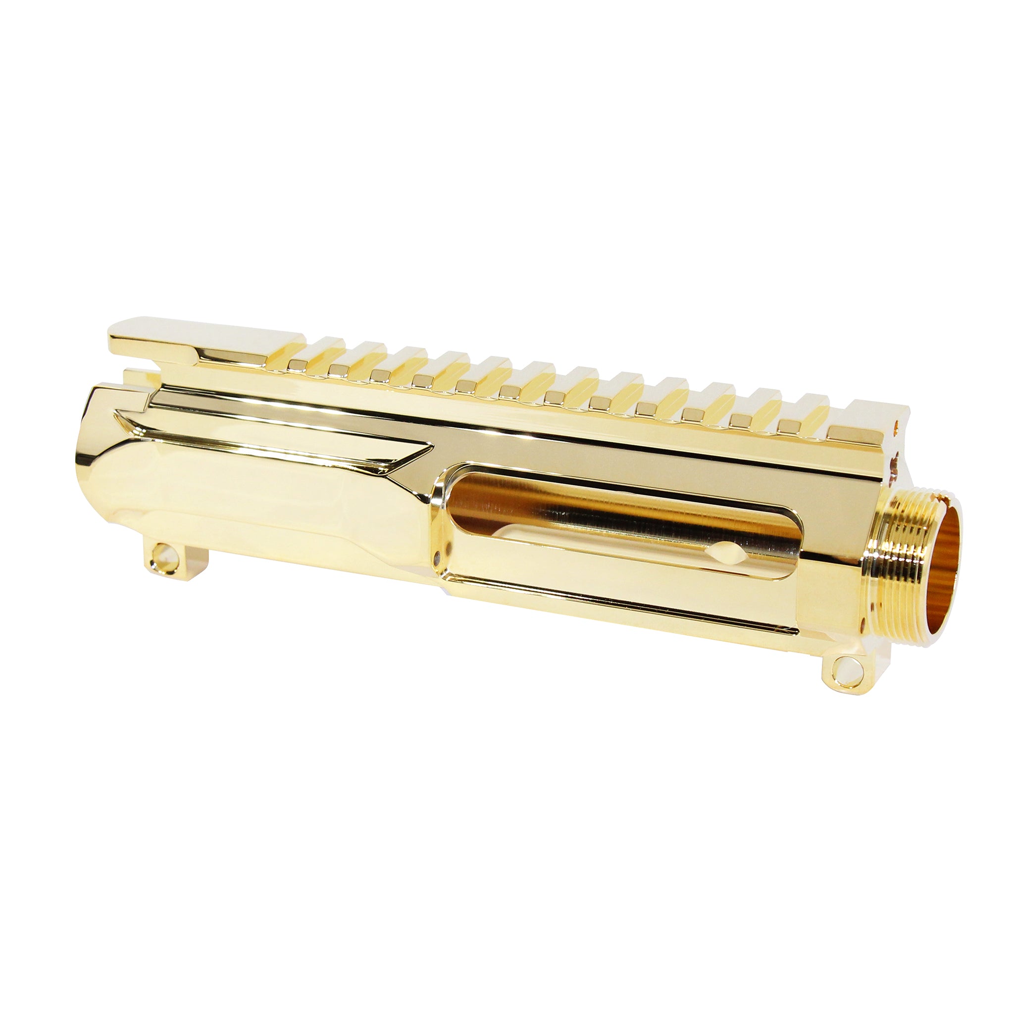 AR-15 5.56 “Slabside” Stripped Billet Upper Receiver (24K Gold Plated)
