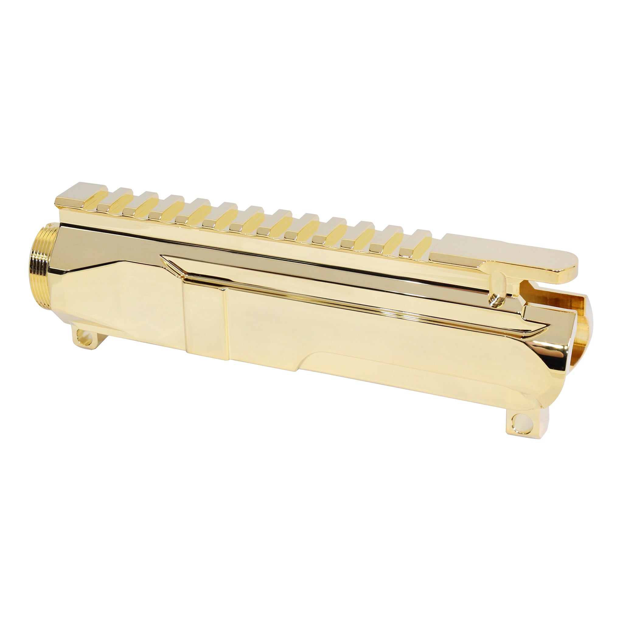AR-15 5.56 “Slabside” Stripped Billet Upper Receiver (24K Gold Plated)