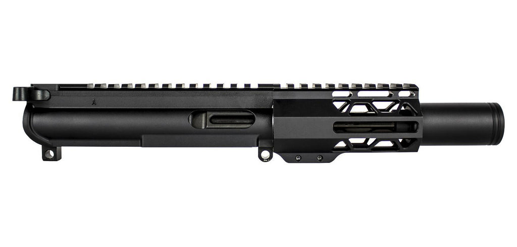 BG Complete 4.5" 9mm Upper Receiver - Black | FLASH CAN | 4.25" M-LOK | With BCG & CH