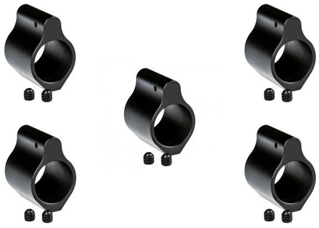 5 PACK | Black Nitride Gas Block Low Profile - .750