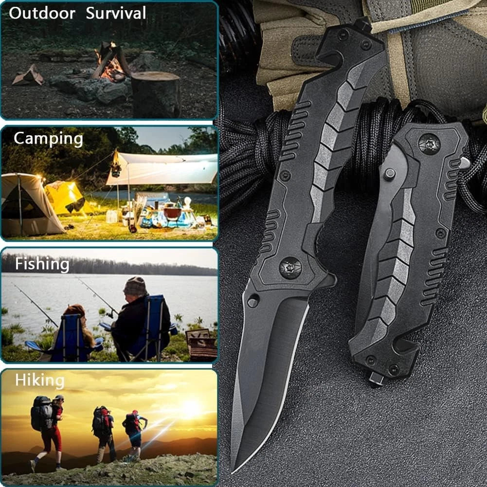 7.4" SPRING OPEN ASSISTED TACTICAL FOLDING POCKET KNIFE EDC Blade Tactical Tool
