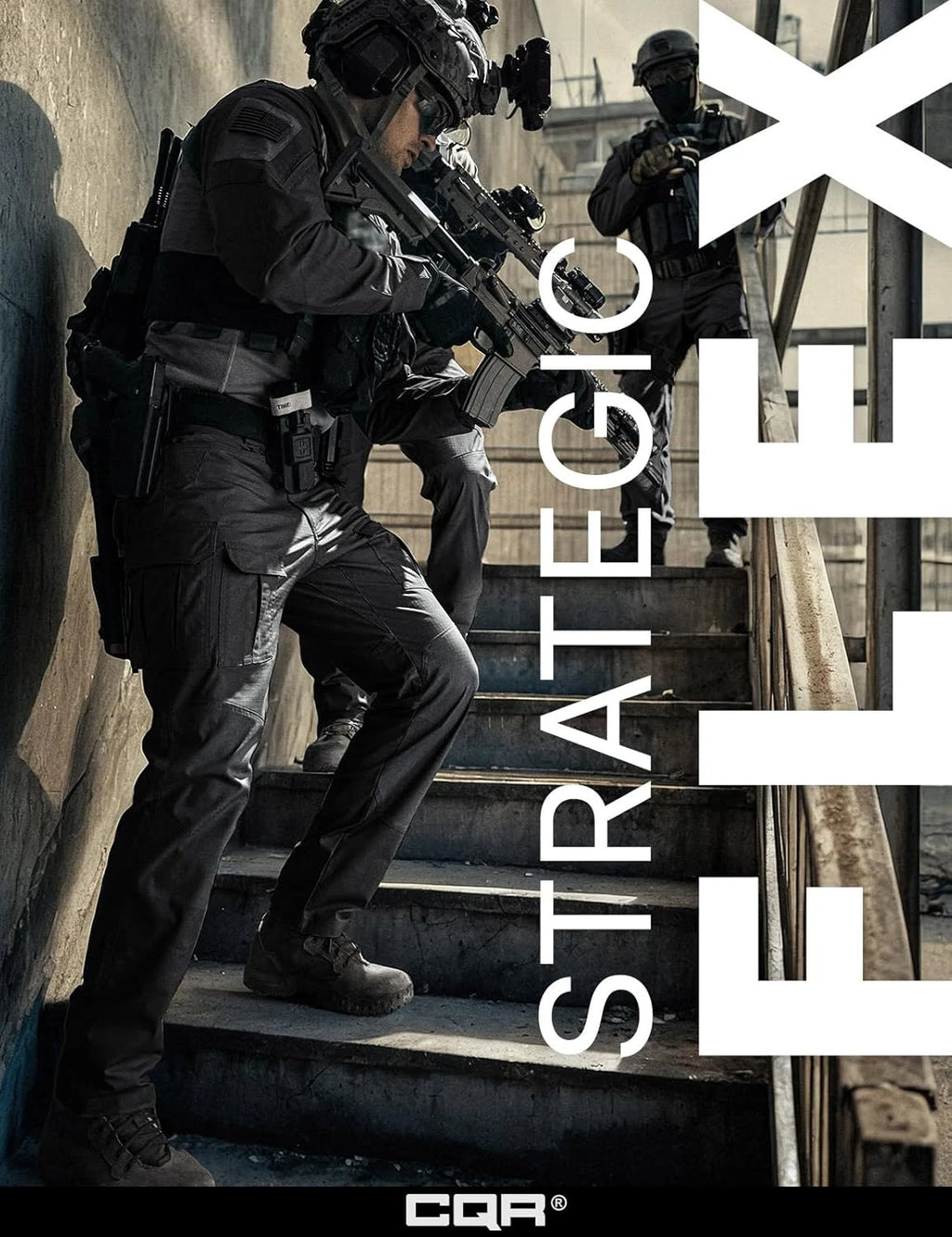 Men'S Flex Ripstop Tactical Pants, Water Resistant Stretch Cargo Pants, Lightweight EDC Hiking Work Pants
